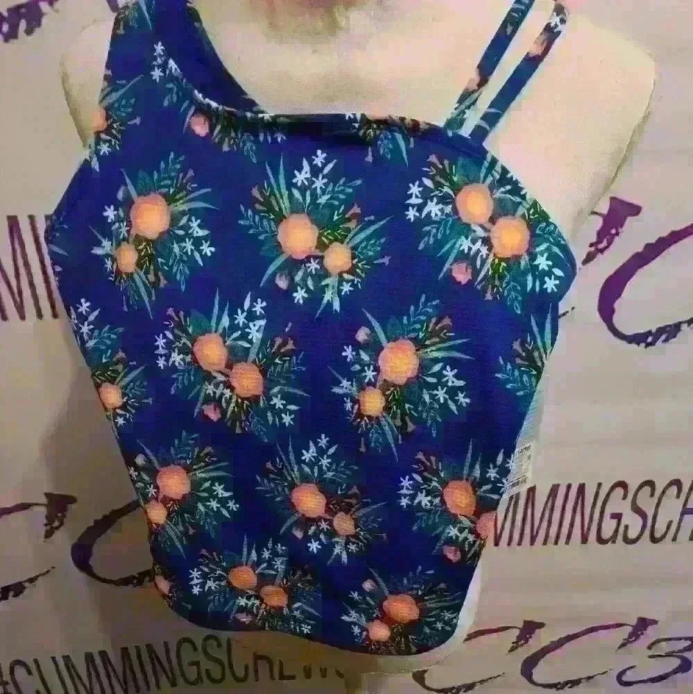 Cat and Jack girls bathing suit top tankini top size extra large 14-16 new w tag